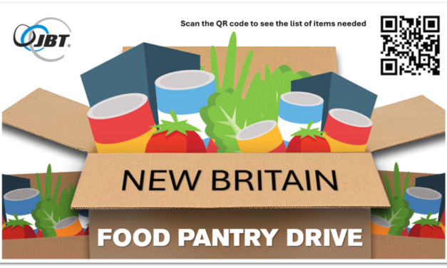 JBT Automated Systems Partners with New Britain Food Pantry for October Food Drive, Supporting Local Families for the Second Year